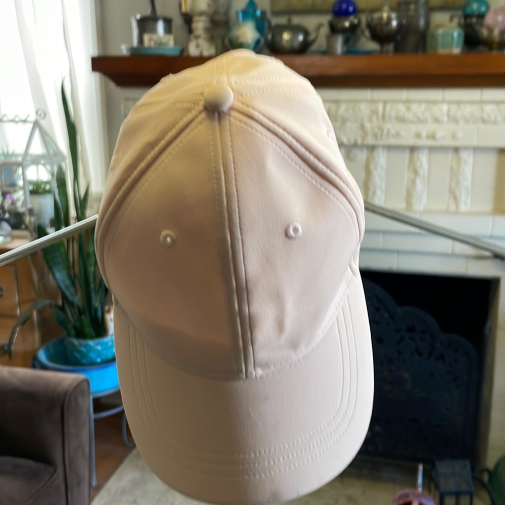 Light pink Lululemon baseball hat
